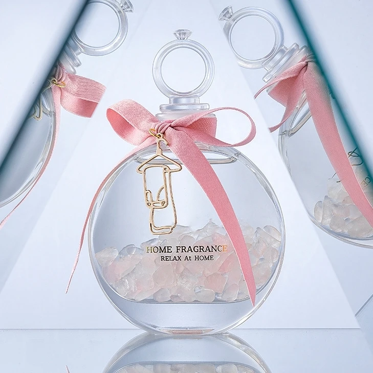 Florescence Private labels Gem Crystal Stones Scented Reed Diffusers Aromatherapy Essential Oil Diffuser For Home Decoration Car