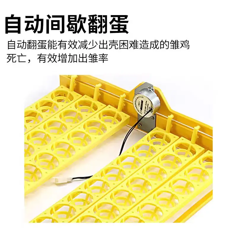 Household Small Incubator Chicken Duck Goose Quail Rutin Chicken Incubator Carton Yellow 1 Set Egg Machine Chicken Poultry Farm