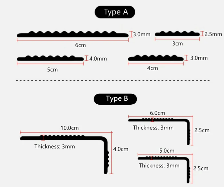 Direct factory extrusion PVC plastic rubber anti slip step stair nosing edge trim vinyl cove former plastic stair treads