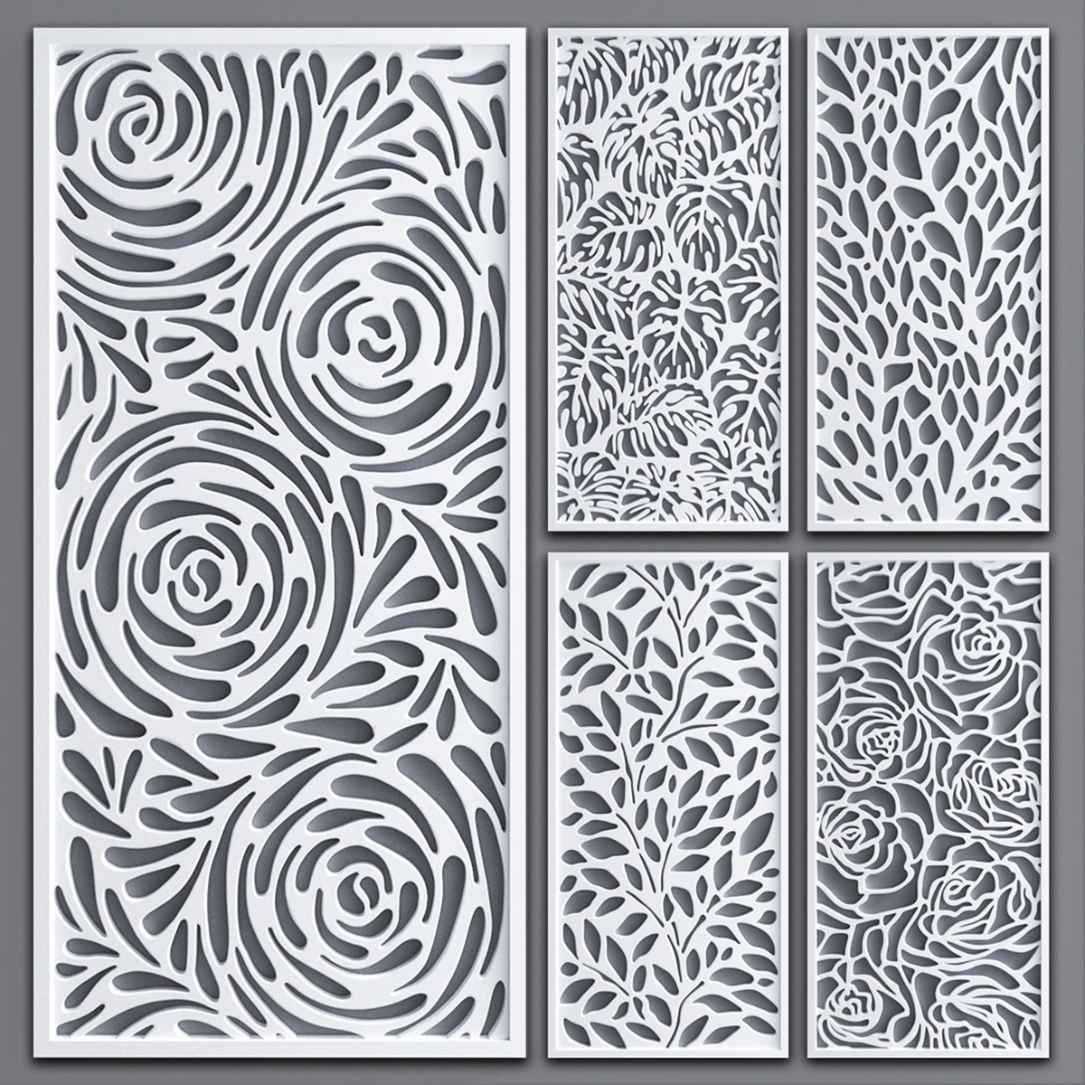 Decorative Laser Cut WPC screens & room dividers garden screens