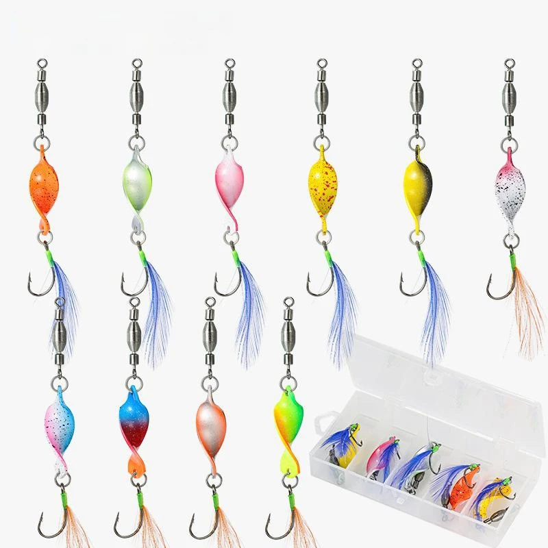 Wholesale Twisted Metal Trout Fishing Spoon Lures Jigging Baits 35g 7cm Artificial Spinner Hard Baits For Trout Bass
