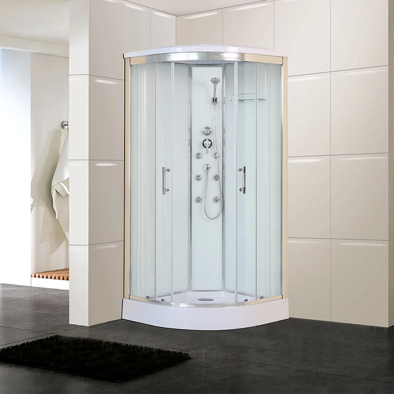 Glass Bathroom Models in One Shower Cabin Cubicles China Basic Complete Enclosed All White Square Sliding Door Contemporary ABS