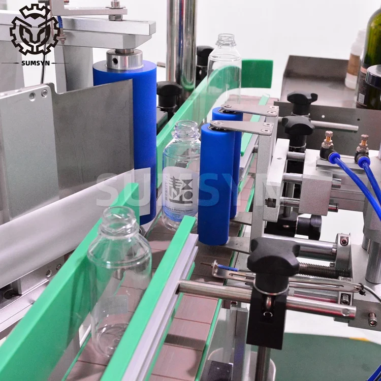 
Factory price Automatic round bottle labeling machine for gallon red wine bottle paint bucket pail cans jars labeling 
