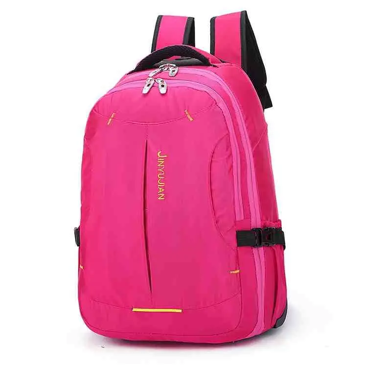 Backpack Multi use carry on flight bags rose red luggage trolley bag backpacks with wheels