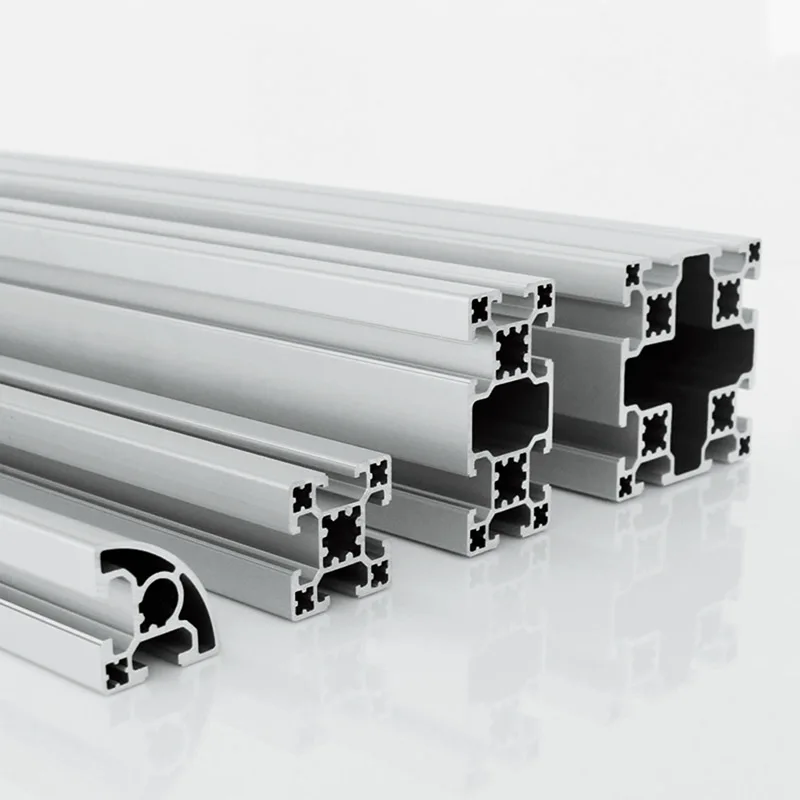 Aluminum Supplier Custom Aluminum Extrusion Black T Slot Aluminio Extruded 2080 Aluminum Profile