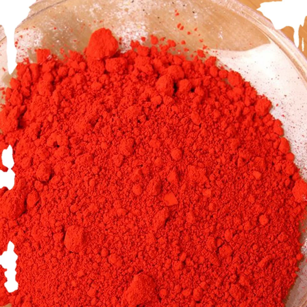 China Cosmetic Iron oxide red in lipsticks, matte red oxide pigment, micaceous iron oxide