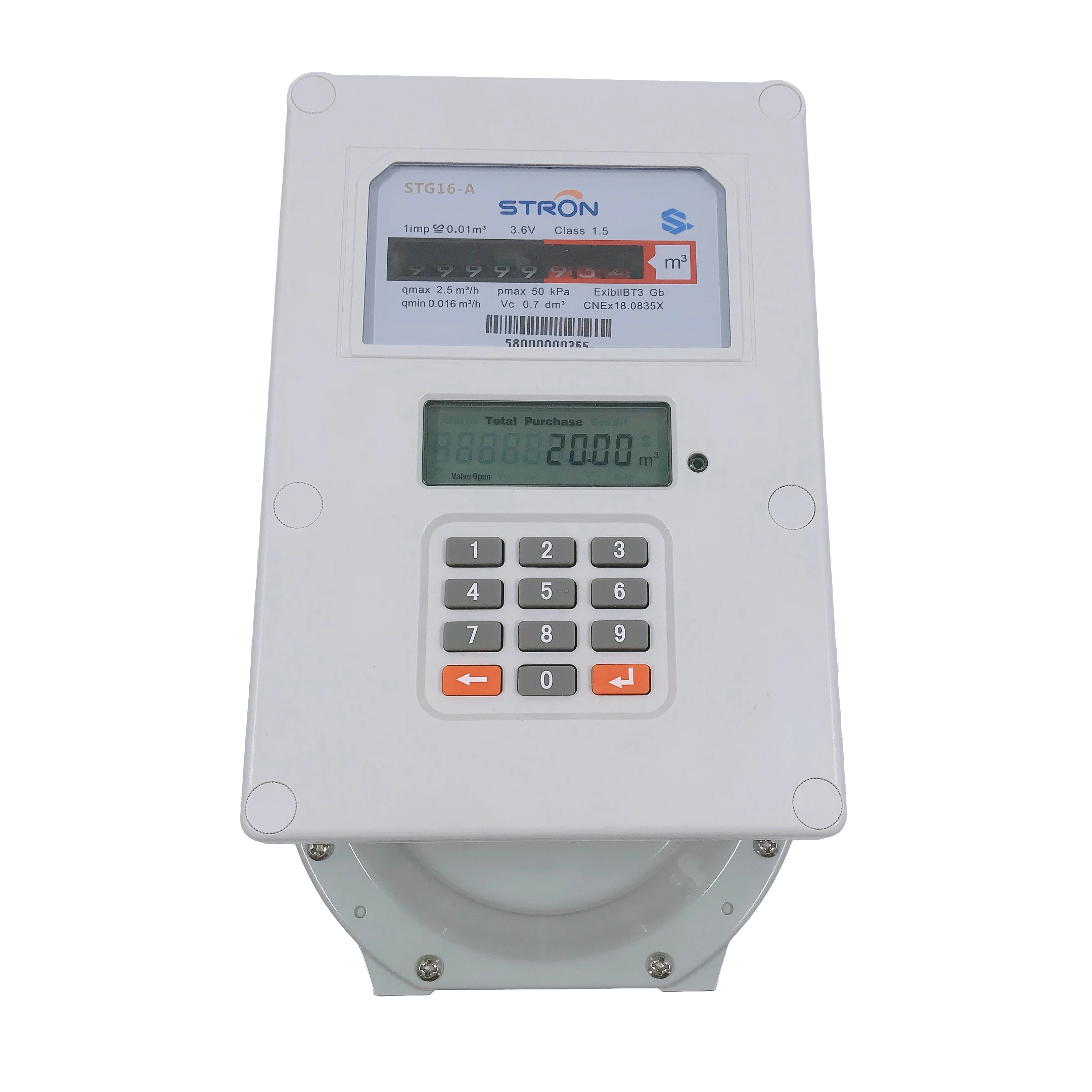  G1.6/G2.5/G4 LORA коммуникация LPG отечественный STS умный электронный предоплаченный