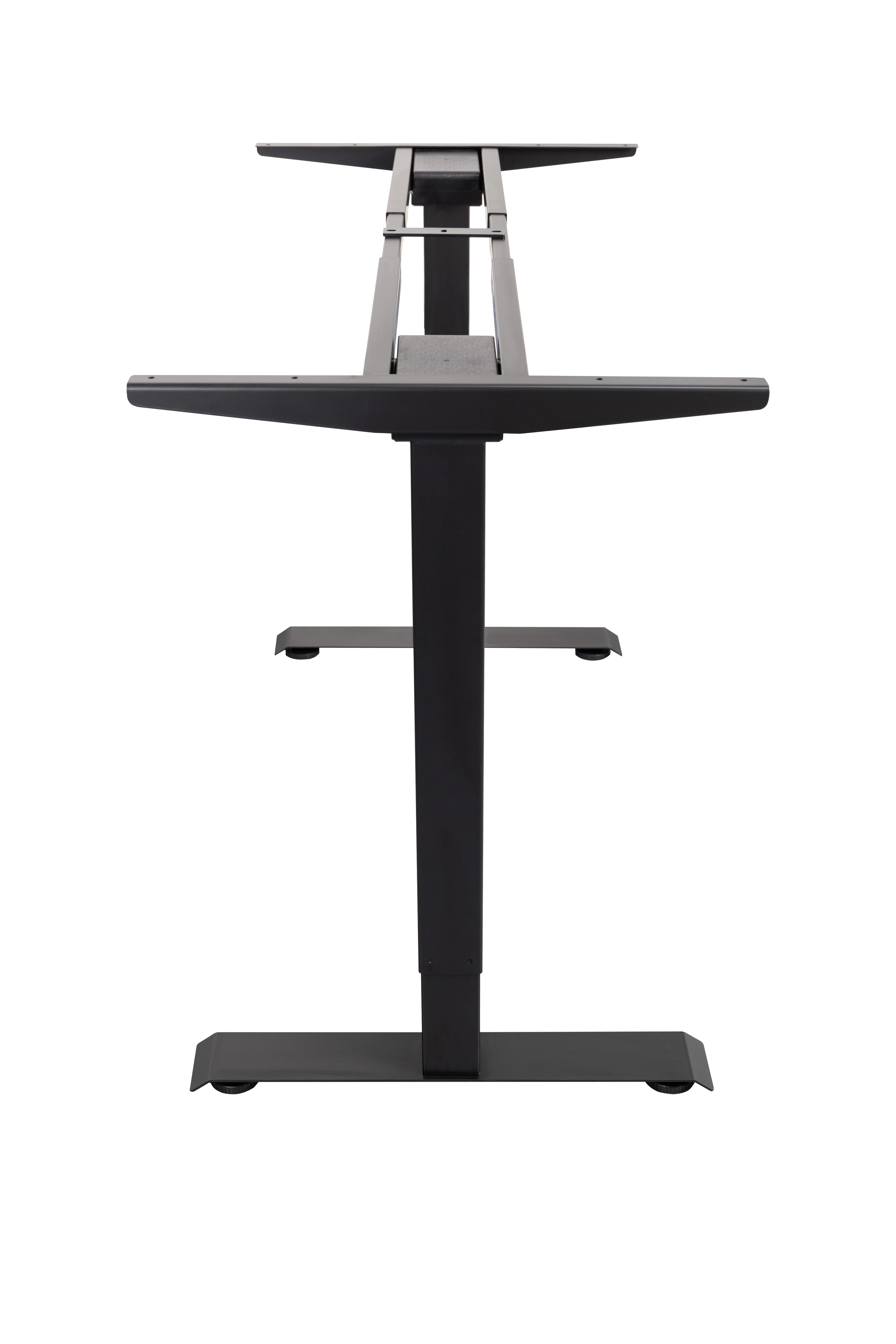 Ergonomic height adjustable sit standing desk frame  for big size tabletop with square metal desk leg