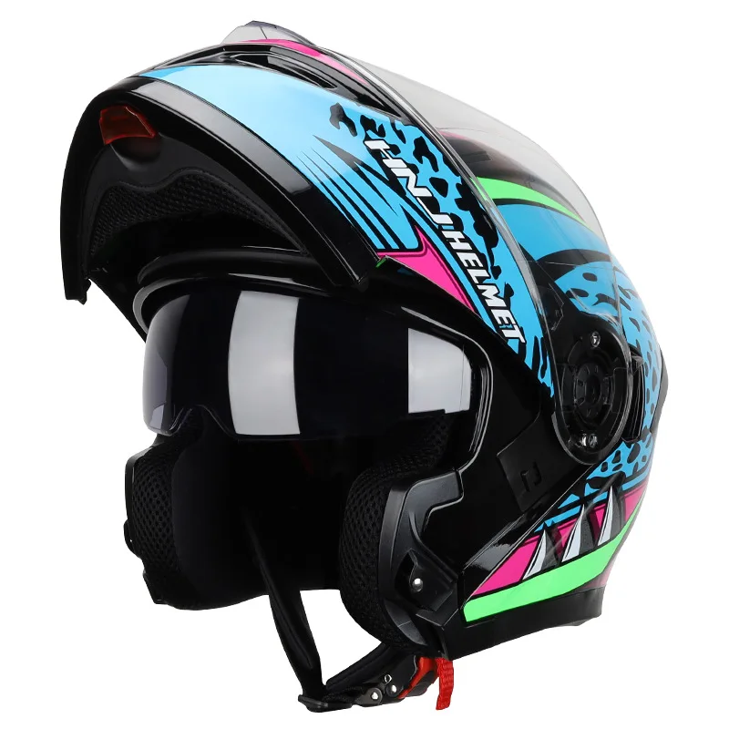 SUBO ECE DOT double Support Safety new fashion flip up helmet full face helmet