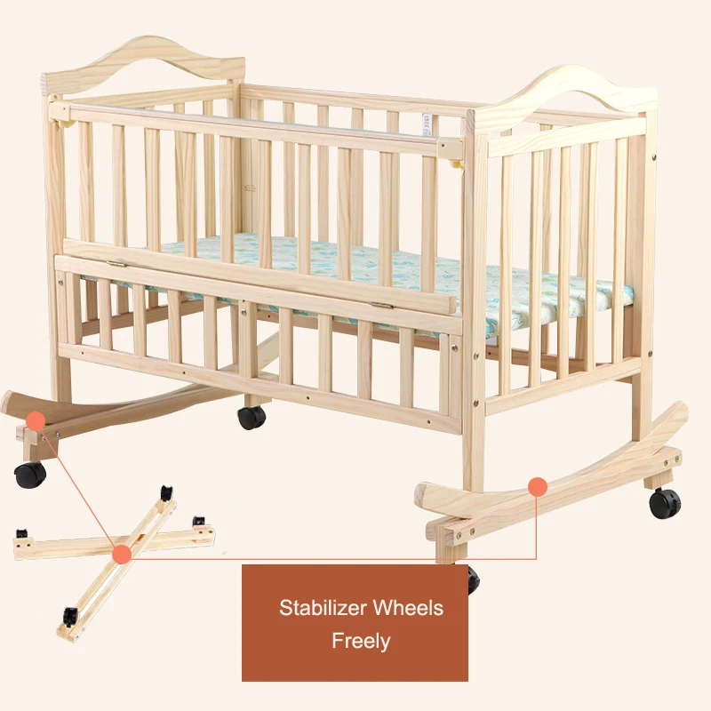 Movable Natural Color Reborn Baby Basket Cribs for Babies Sleeping