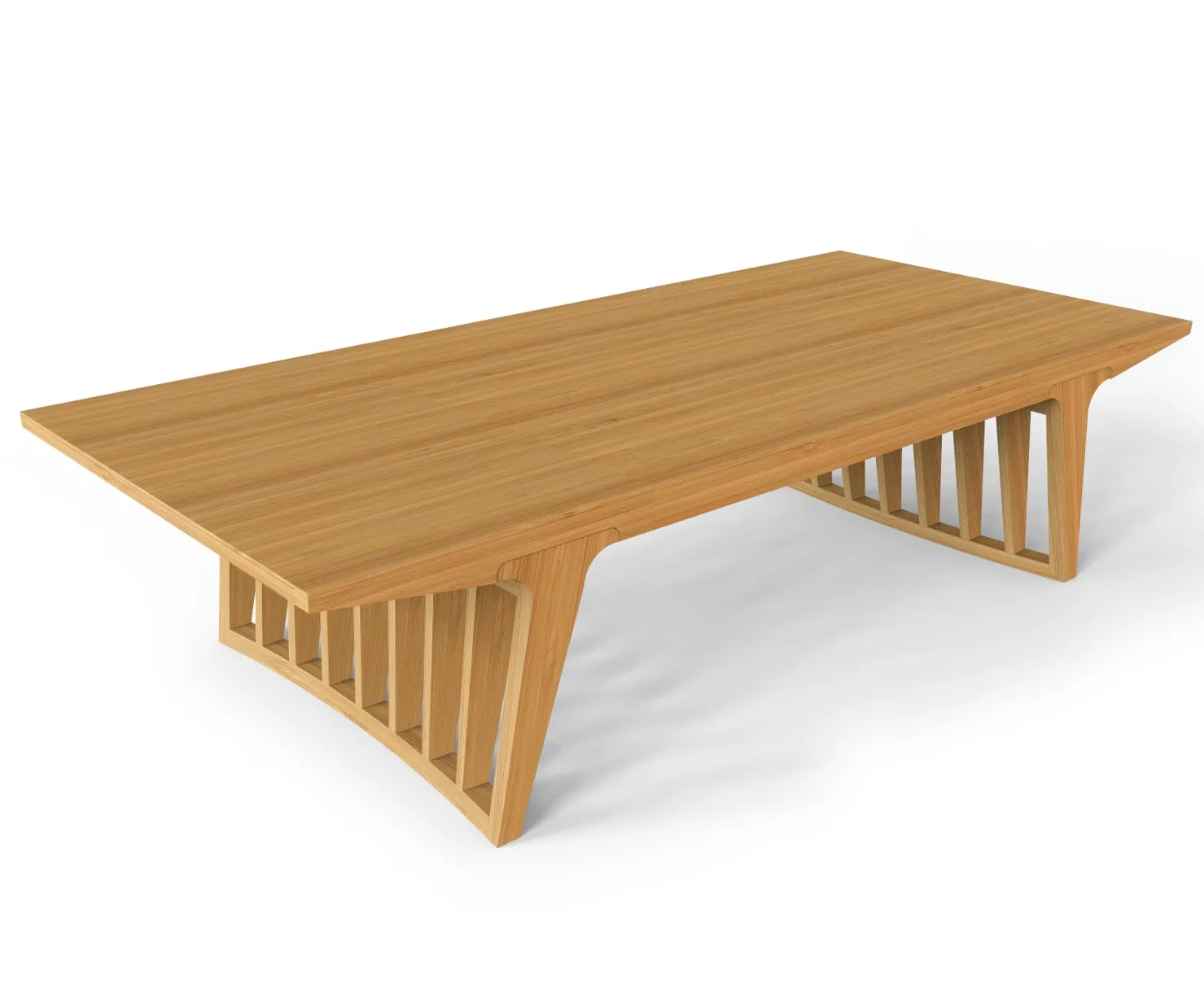 Modern Design Alta coffee table for living room furniture rectangular Solid Bamboo coffee Table