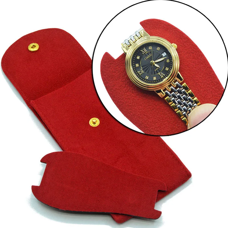 Luxury Leather Watch Storage Box Travel Single Watch Case Watch Gift Box for Christmas Anniversary Birthday Wristwatch Packaging