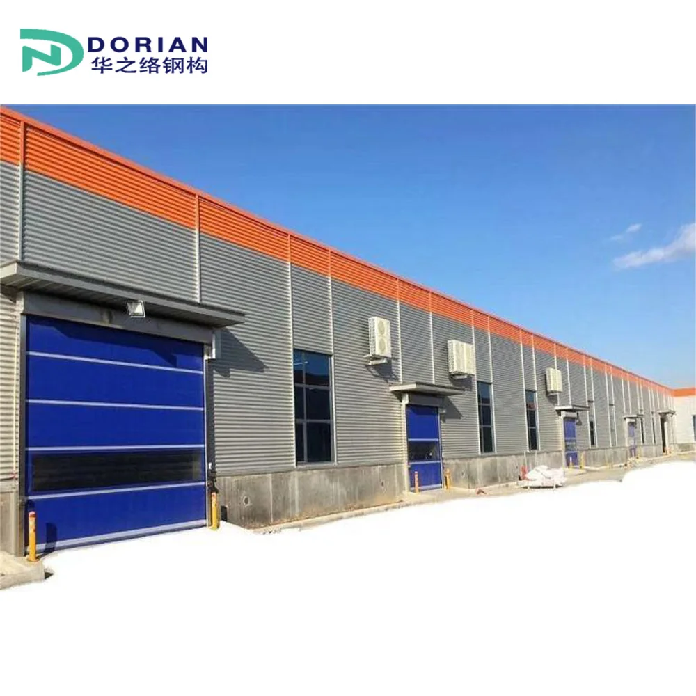 Steel Structure Warehouse Workshop Prefabricated Buildings With Glass Window For Sale