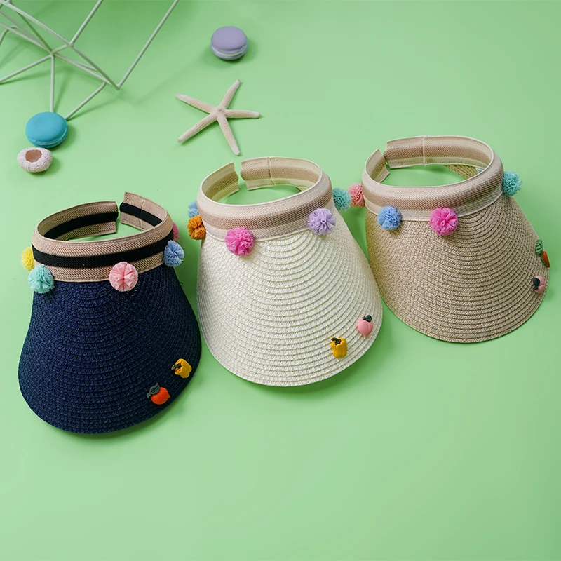1 MOQ летняя повседневная детская Женская адаптируемая Солнцезащитная шляпа соломенная из
