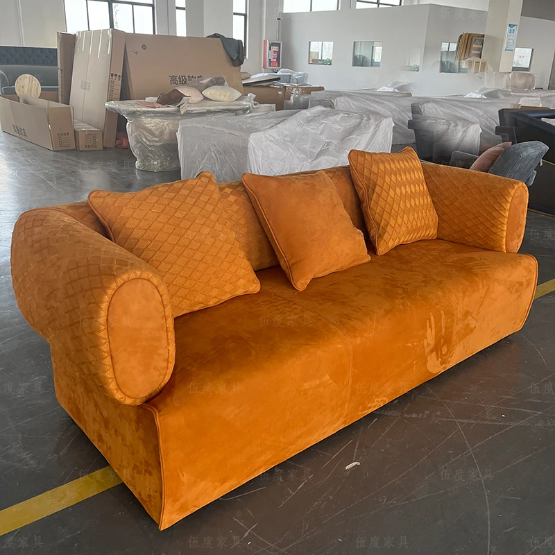 Furnistyle Italian luxury sofa set furniture living room modern velvet 3 seater couch sofas de luxury