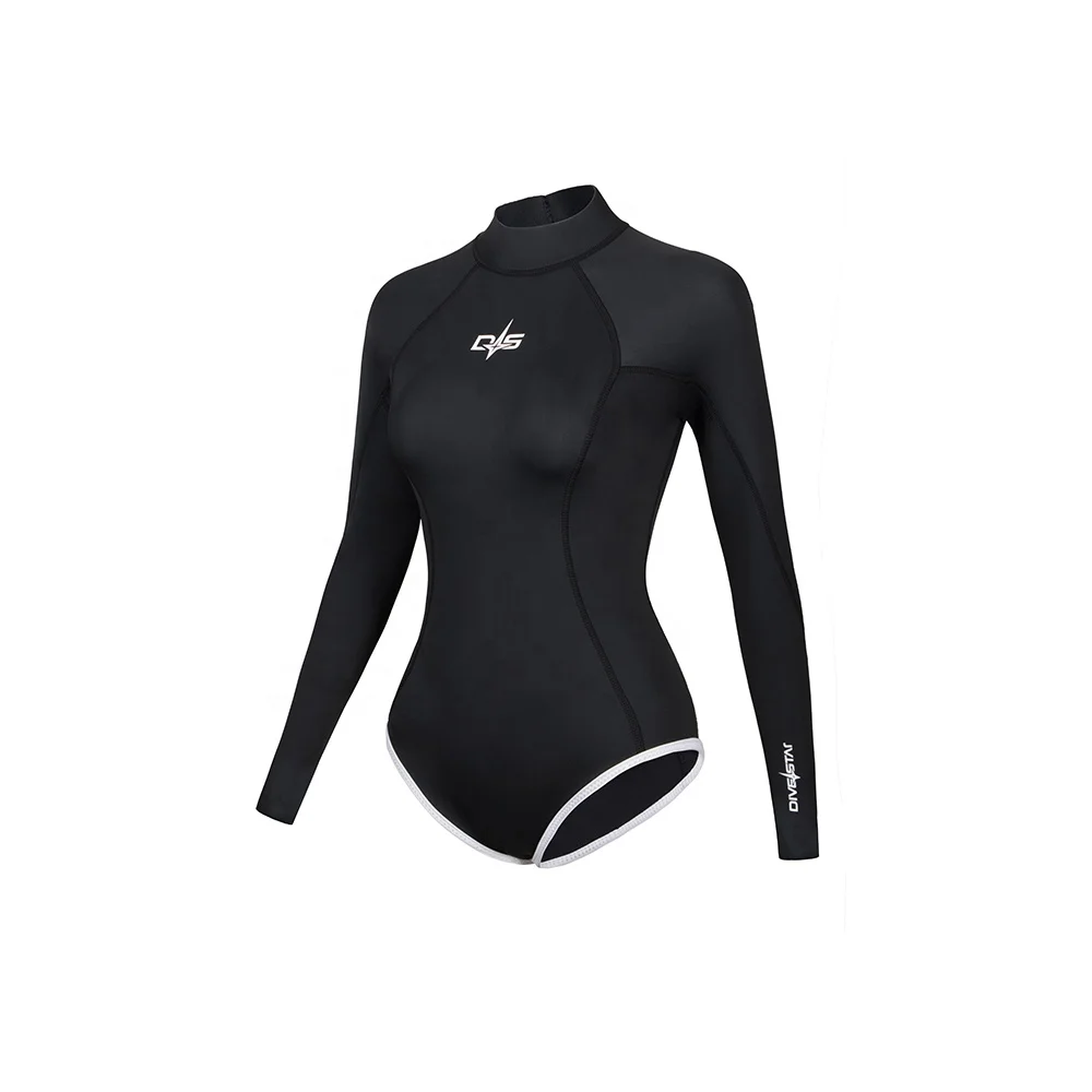 2mm Yamamoto Neoprene Glide Skin Long Sleeve Freediving Diving Swimming Bikini Wetsuit For Women