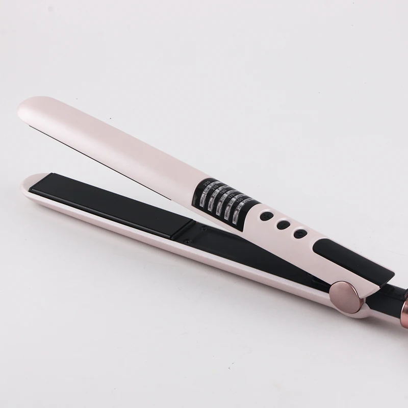 Custom professional Fast Heating Slim nanoTitanium Plate Type Private label Flat Iron Hair Straightener