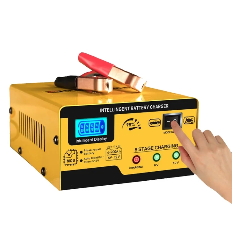 Заводское свинцово-Кислотное зарядное устройство 12VDC 6VDC 10A 15A