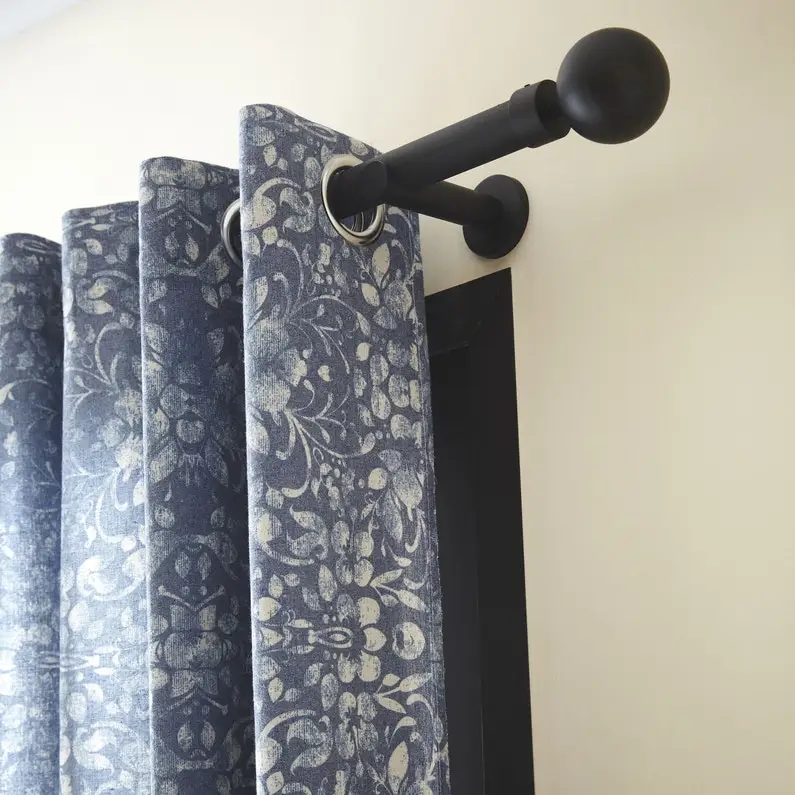 KEEWO Double Curtain Rods Sets Aluminum Alloy Finials Metal Accessories Curtain Rod Wholesale Manufacturer