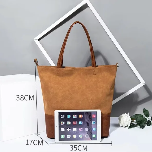 Wholesale Crossbody Bag Europe and America Fashion Women Bag Brown Tote Bag Shoulder Women Handbag