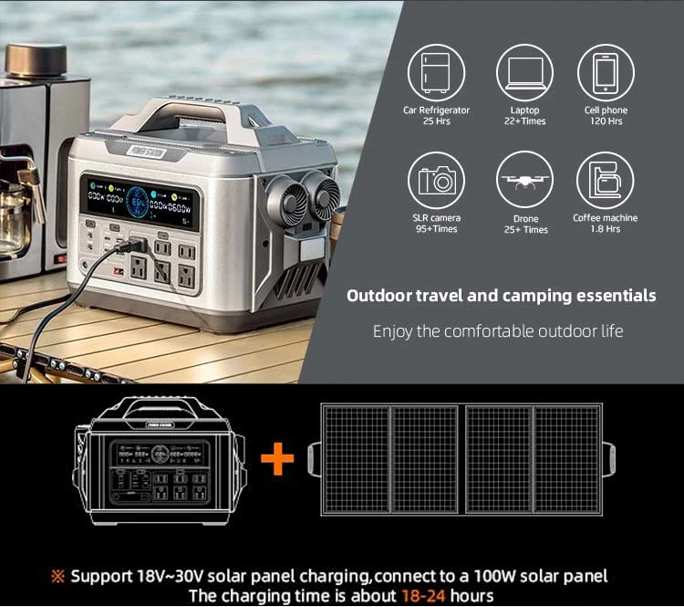 1200W 2000W 2200W Home Power Bank Solar Generator Lithium Battery Portable Power Supply Power Station for household outdoor