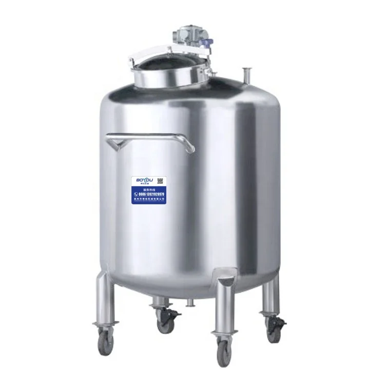 stainless steel 316L pneumatic mixing tank alcohol mixing machine liquid perfume mixing equipment with 200L 300L 500L 1000L