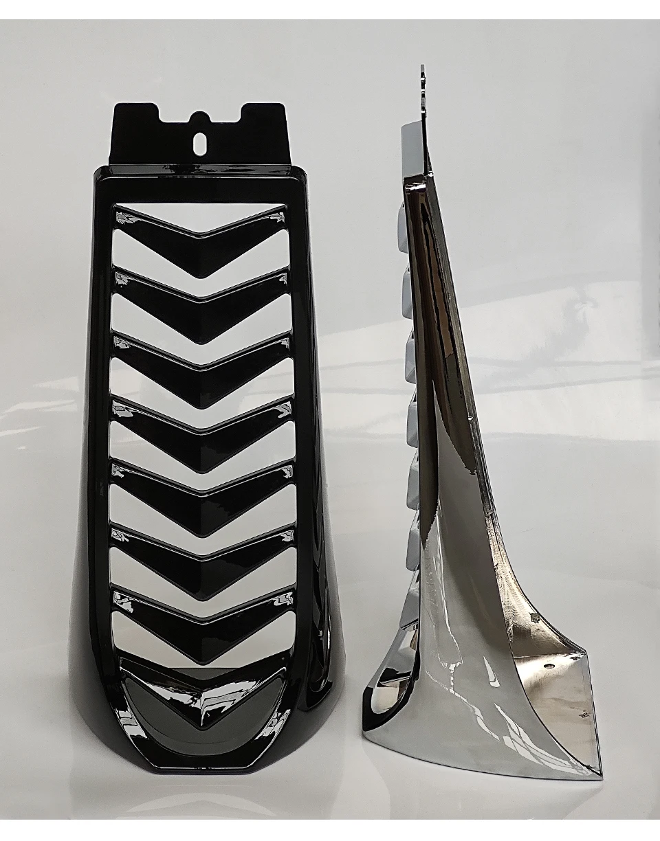 Black Precision Chin Spoiler frame cover kit for Harley Softail Milwaukeeair dam chin fairing frame cover kit chin fairing