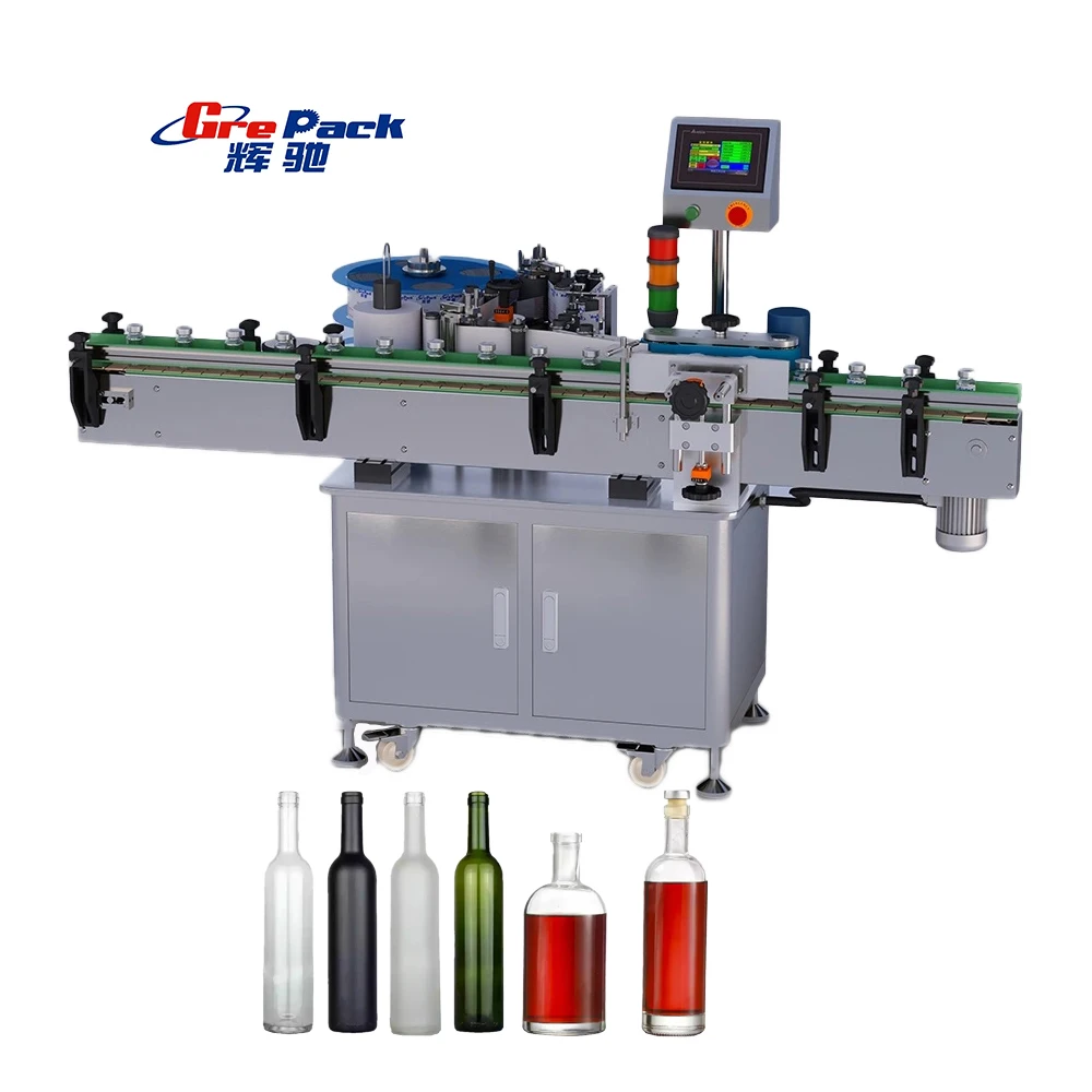 Automatic Label Dispenser Stripper Optical Fiber Sensor Labeling Machine for Transparent Label