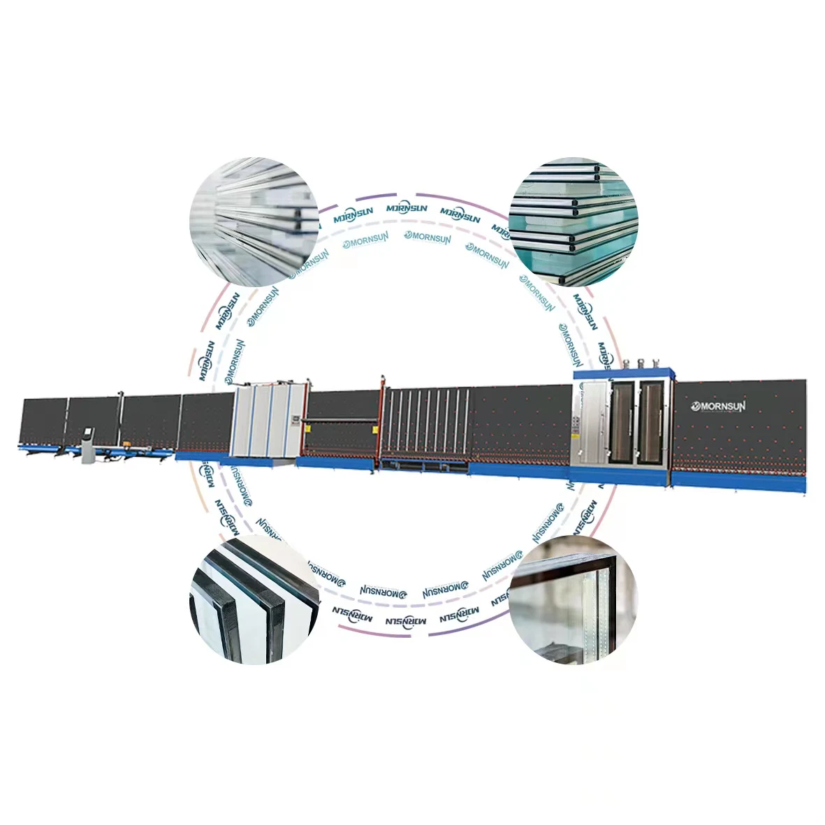 Automatic CNC Insulating Glass Production Line Double Glazing Window Glass Making Machine