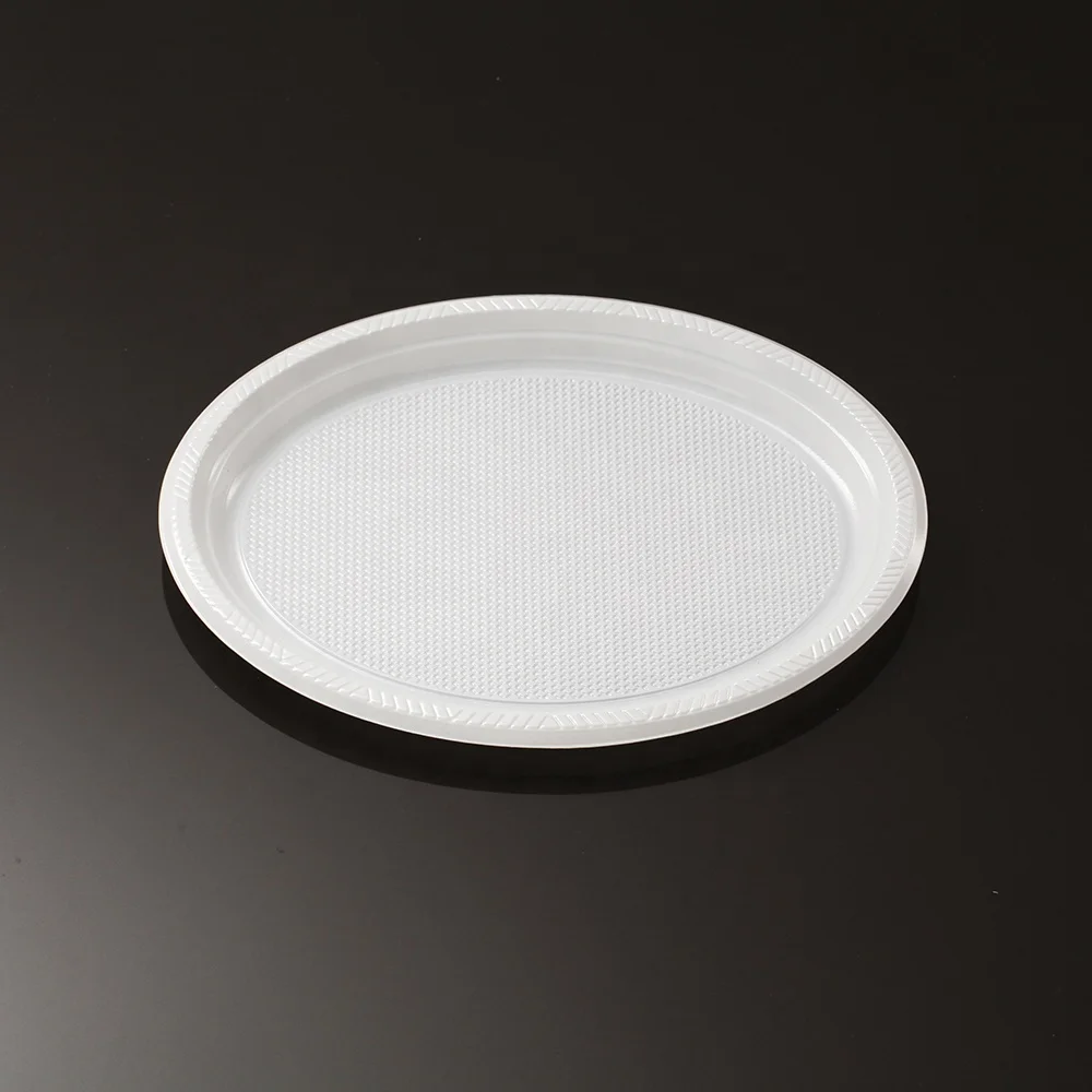 Plastic Plate New Arrivals Wholesale Best Selling Premium Disposable Round Plastic Plate 6/7/9/10 Inch Party Plastic Oval Plate
