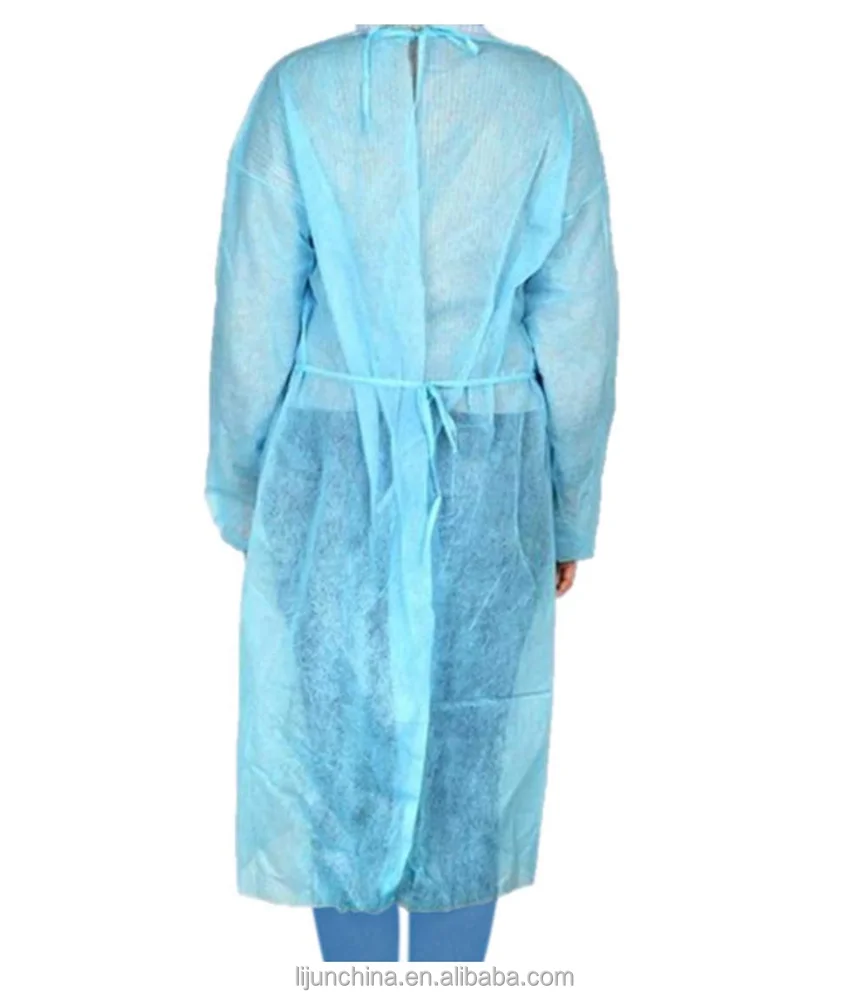 Level 2 AAMI 3 Surgical Gowns Coverall Short Sleeve Paper Dressing With Ties Pink Sergical Operating Disposable Lisolation Gown
