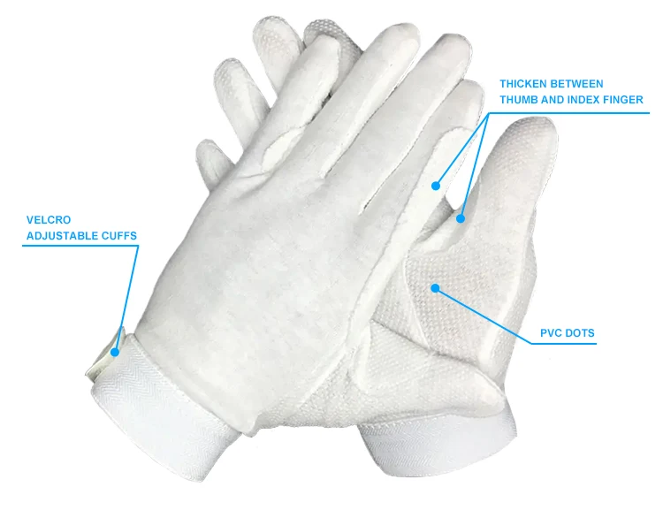 High Quality Custom Logo Summer Thin Stretch Womens Men White Cotton Dressage Equestrian Horse Riding Gloves for