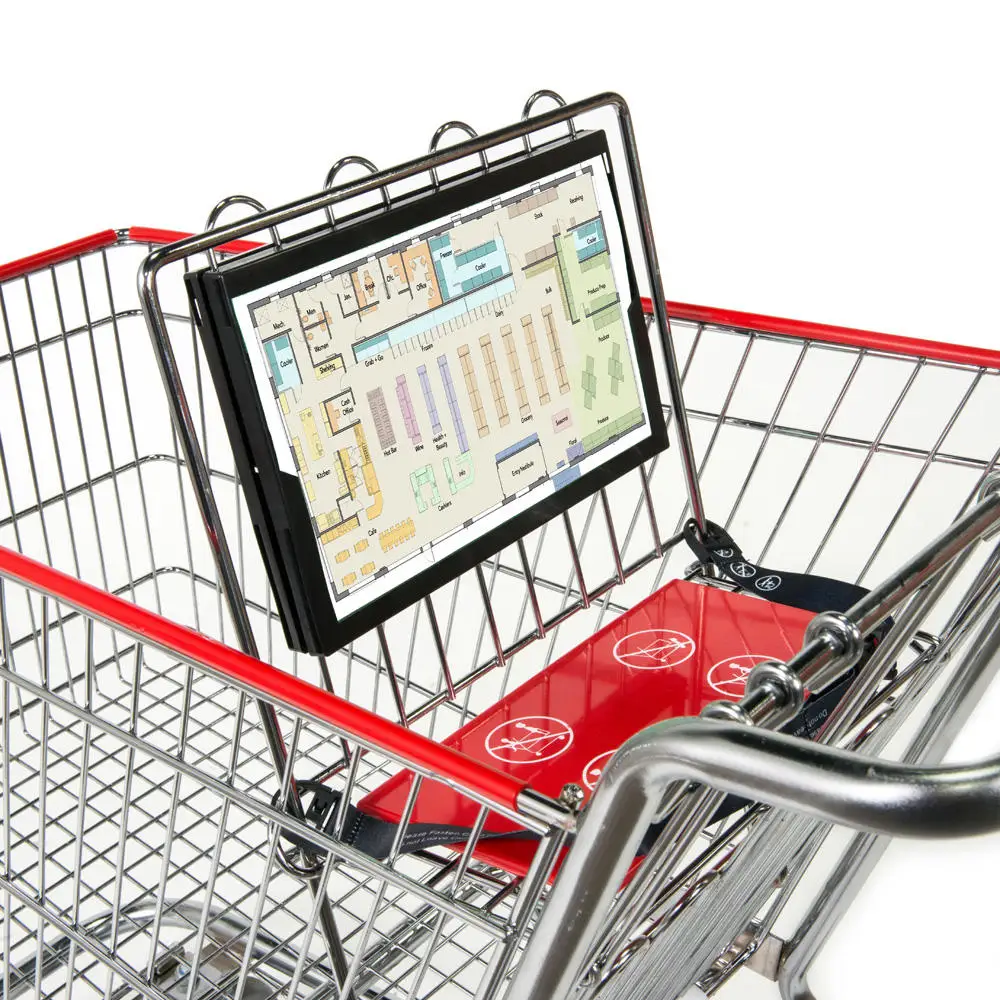 MOQ 500 Units Letter Size 12 x 8.5 Artwork For Grocery Shopping Carts Advertisement Snap Sign Frames