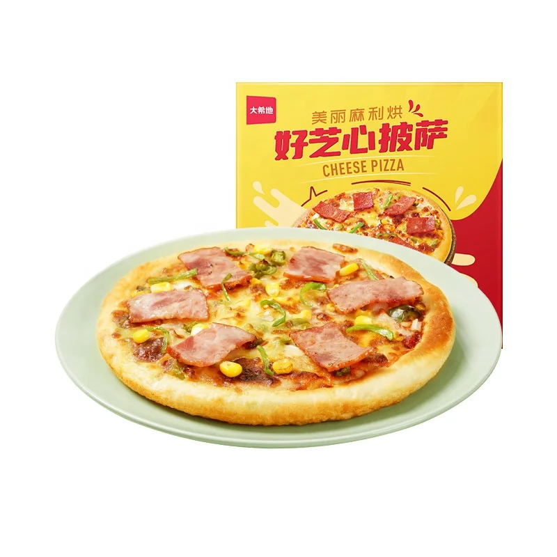 Pizza crust production line with sauce coating and cheese sprinkle pizza making machine