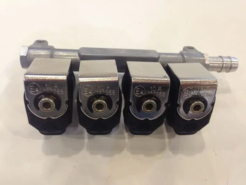 2-Ohm 4-Cylinder IG1 Type rails 4cylinder sequential Injector GLP