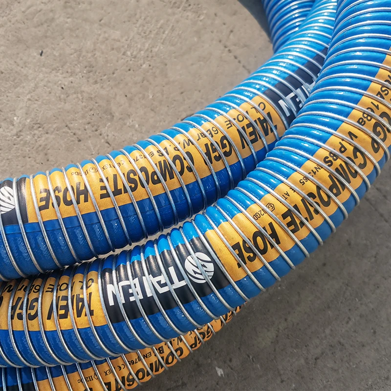 Delivery oil and petroleum flexible composite hoses  3 inch wharf transfer pipe composite tube hose