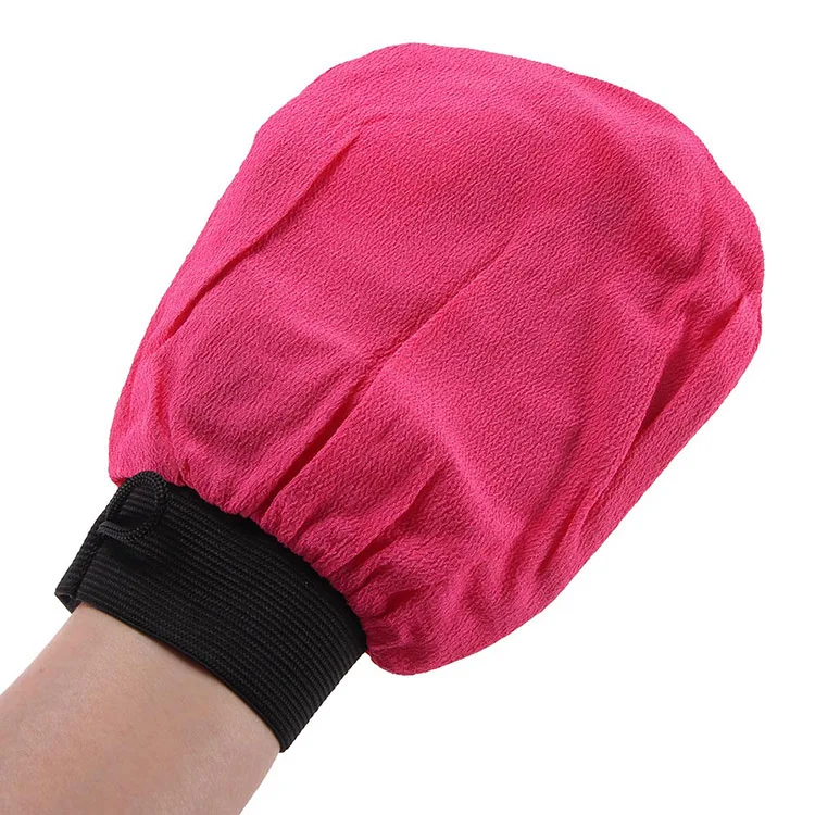 Silk Bath Scrub Glove Moroccan Hammam Exfoliating Body Facial Tan Massage Glove Exfoliator Glove