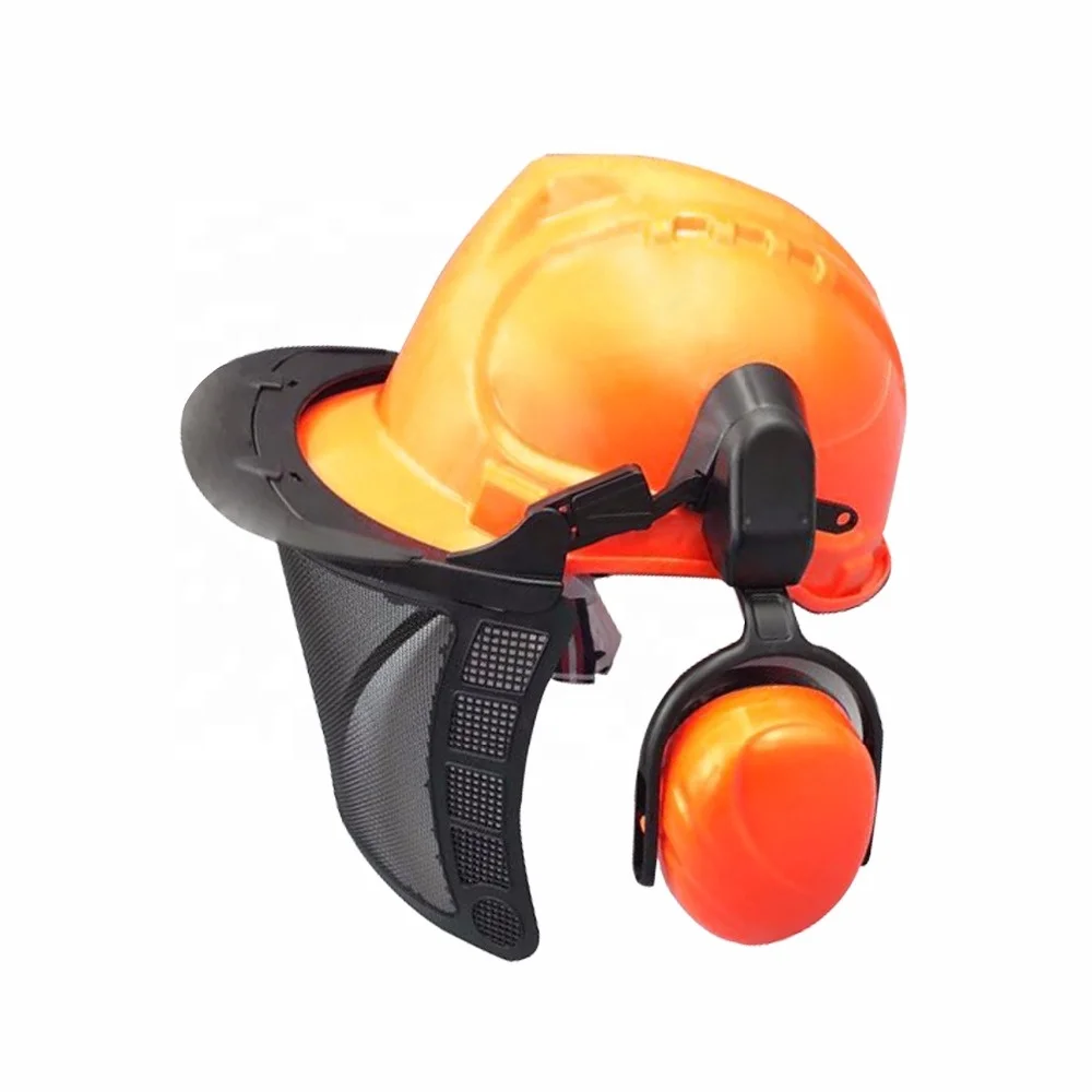FS3003 Forest helmet set with mesh visor and ear muffs Faceshield