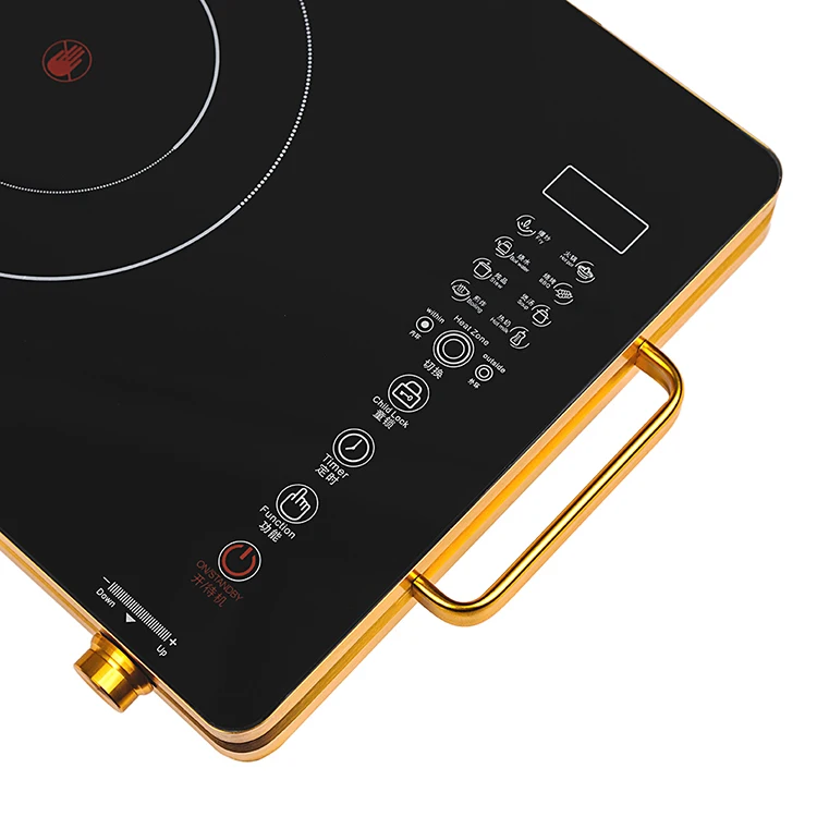 Hot Sell Aluminum alloy 2200w Single burner Touchpad Knob cooker induction commercial infrared cooker