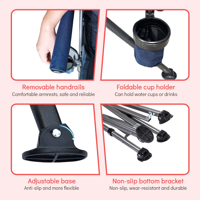 Outdoor Double Heating Pad High Back Picnic heat chair Folding chairs Camping Fishing Chair with Cooler Bag