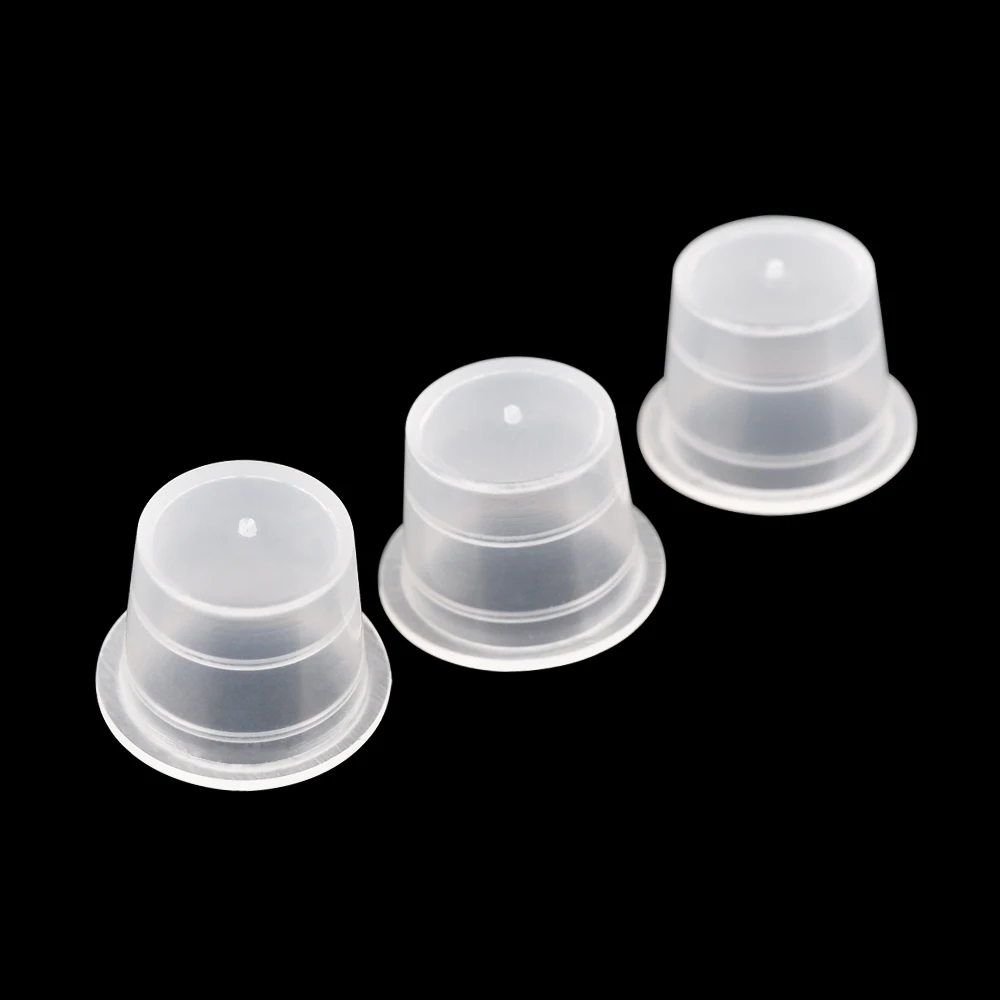 M size Transparent Disposable Plastic Tattoo Ink Cup Accessories Pigment Cups