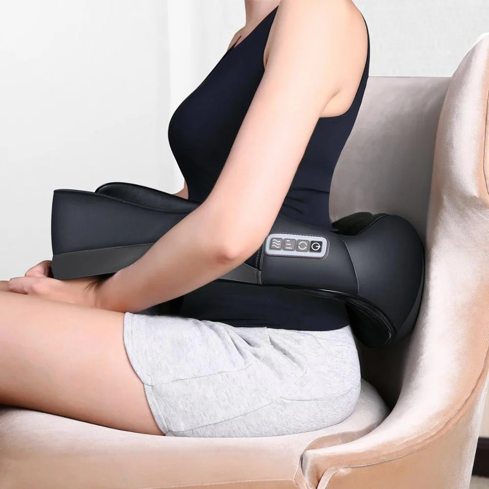 Shenzhen Electric Machine Shiatsu Pain Relief Therapy With Heat Massage Shawl Tool Neck and Shoulder Back Massager