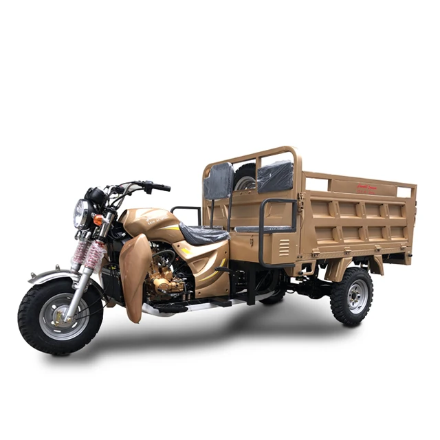 250cc Water Cooled Gasoline Cargo Tricycle 3 Wheel Motorcycle with Truck Box