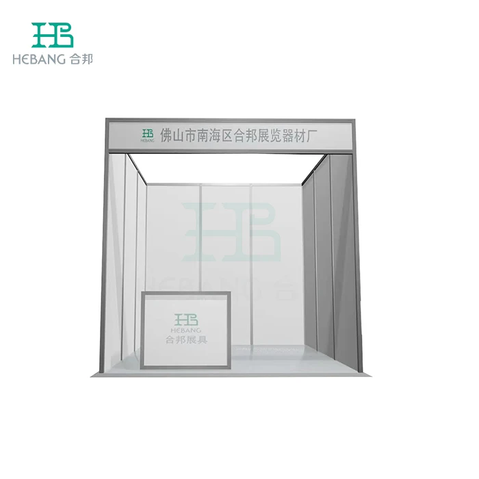 3X3M Exhibition Booth With Counter Aluminum Customized Exhibition Booth Display Trade Show Stand