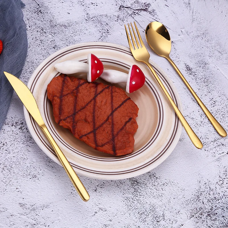 Thickened Stainless Steel Dinner Knives Table Knife for Dessert and Steak Heavy Duty