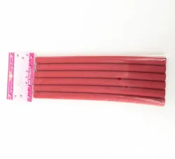 6pcs 12mm TWIST-FLEX RODS bendable rubber twist flex rods Bendable hair curler