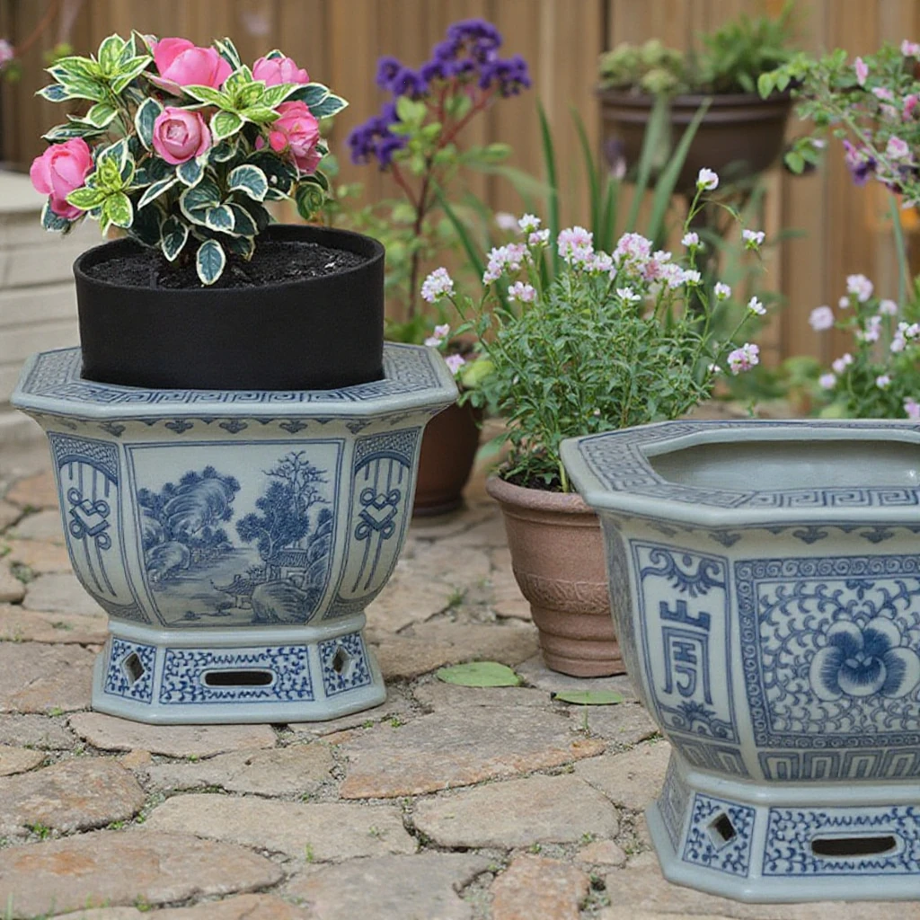 Large Ceramic Flower Pot Home Decor Living Room Vase Pots Wholesale Flower Pot Planters for Interior Design