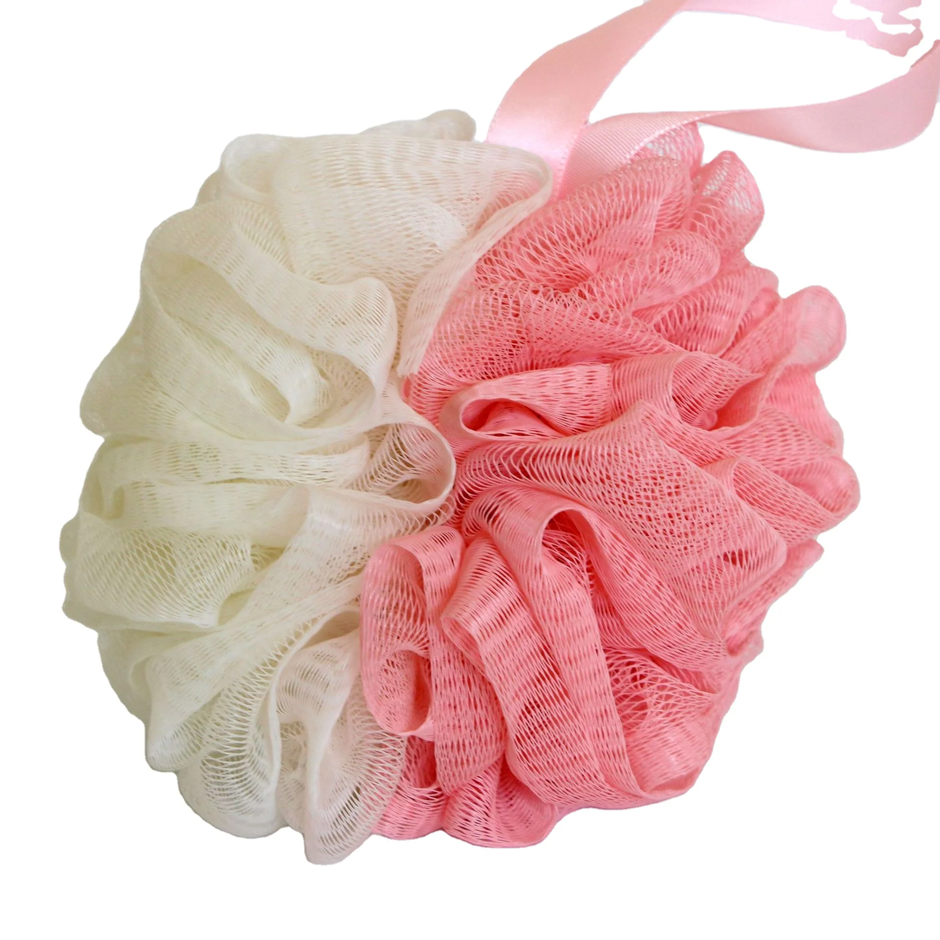 Shower Loofah Sponge Exfoliating Loofa Sponges Soft Luffa Shower Scrubber for Body Bathing Puff Ball Flower Brush Bath Sponge