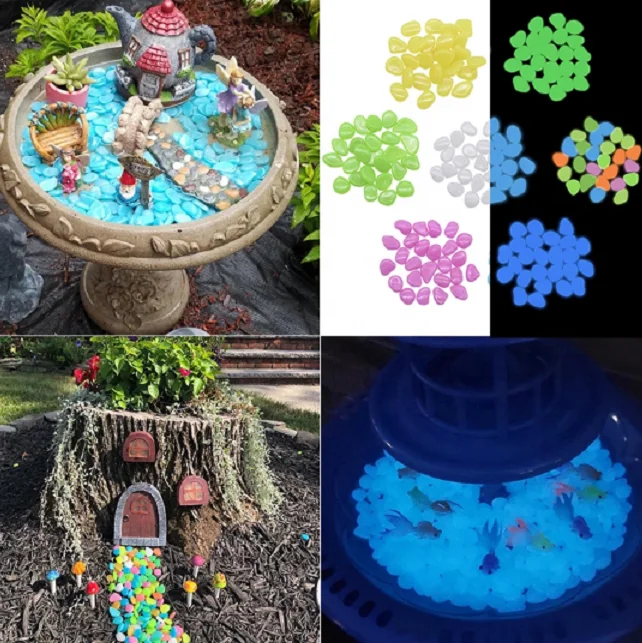 High Quality Luminous Glowing Garden Pebble Stone