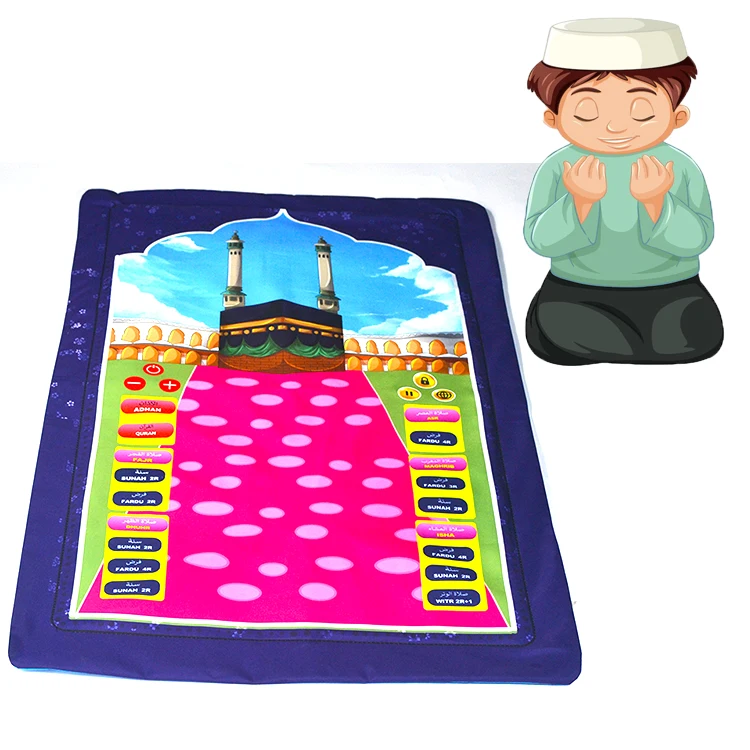 Детский обучающий электронный молитвенный коврик, исламский молитвенный коврик, исламские подарки, мусульманский Рамадан, подарок для детей